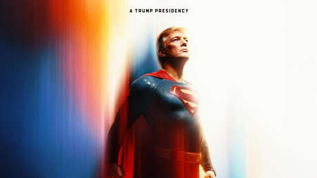 La Casa Blanca publica una surrealista foto de "Superman Trump"