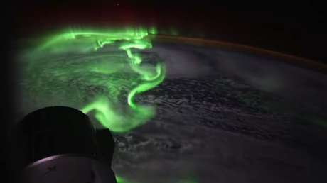 VIDEO: Así se vio desde el espacio una aurora austral que dejó conmovida a una astronauta